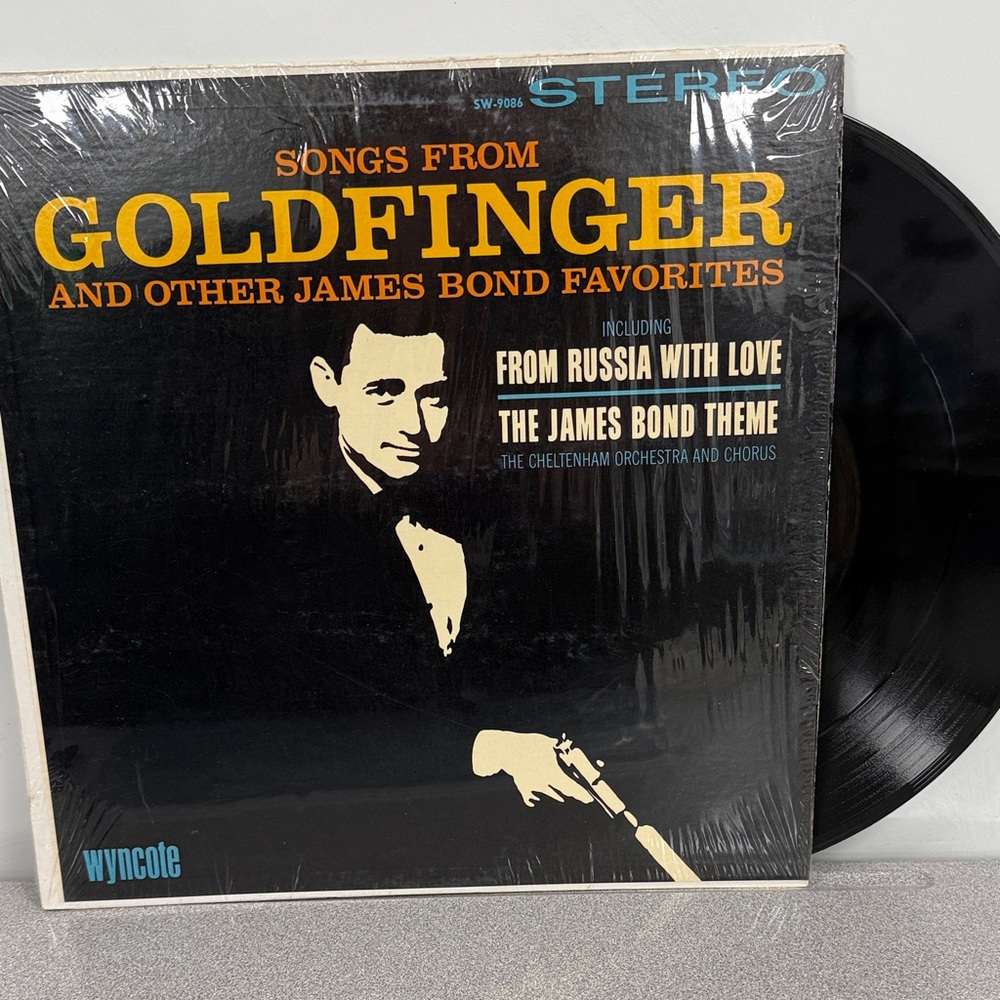 Black Vinyl Record - Songs from Goldfinger